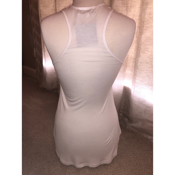 PEACE LOVE WORLD WHITE HAPPY HUMAN TANK - Picture 2 of 3